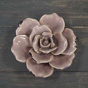 Large Purple Ceramic Flower detail page